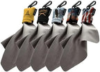 SPUDZ Ultra Patriot Variety Pack | Five 6" x 6" Microfiber Towels w/Neoprene Pouches | Premium Microfiber Cleaning Cloths for Laptops, Lenses, Cameras, Screens, and More | 5 Color Variety Pack by SPUDZ