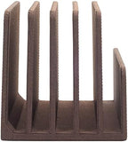 MobileVision Multi Device Stand & Organizer for Smartphones, Tablets and Laptops, Executive Dark Brown, 5 Slots - Image 3