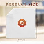 Tranqun 200 Pcs Disposable Microfiber Cleaning Cloth Bulk, Lint Free Cloth - Image 2