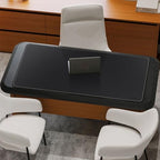 Mydours 52" x 24" XXL Large Desk Mat, PU Leather Full Desk Mouse Pad, Black - Image 5