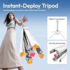 ULANZI MT44M Auto Open Magnetic Phone Tripod, 59" Selfie Stick with Remote - Image 2