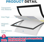 YixangDD 55 Pack Magnetic Sign Holder 8.5 x 11, Magnetic Paper Holder - Image 3