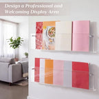 2 Pack Clear Acrylic Magazine Holder Wall, Brochure, 24 Inch - Image 5