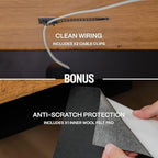 COREMINDED Storage Drawer - Carbon Steel Underdesk Drawer Slide Out, 17.7 x 12 x 4 in, Matte Black - Premium Quality, Ergonomic Organization, Cable Management, Versatile Sizes, Luxe Extras - Image 6