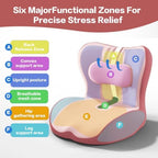 Office Chair Cushion with Adjustable Lumbar Support Pillow, Ergonomic Memory Foam Seat Cushion for Desk Chair, Tailbone Pressure Relief Cushion with Back Support Pillow for Car Seat - Image 3