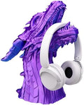 Dragon Headphone Stand and Holder, Gamer Gift, 15" Tall, Statue for Gamers (Purple & Blue Nebula, Regular 12" Tall) by Unknown