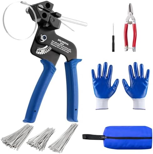 250PCS 304 Stainless Steel Cable Tie Gun Metal Zip Ties Heavy Duty Outdoor by Unknown