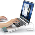 LOXP Acrylic Laptop Stand for Desk, Laptop Stand with Wrist Support by LOXP