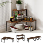Golener Countertop Shelf, Kitchen Counter Organizer, Adjustable, Stackable by Golener