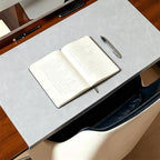 Office PU Leather Desk Pad with Stitched Edges (Grey,39.4"x16.9") by Unknown