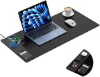 Mouse Pad with 15W Wireless Charging, Removable 8-Digit Solar Calculator by TopmadeProduct-Ordernow