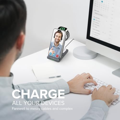 3 in 1 Fast Wireless Charging Station for Multiple Apple Devices - Image 2