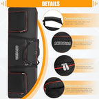 AKOZLIN 88 Key Keyboard Case, Soft Padded Keyboard Gig Bag, Piano Bag - Image 5