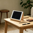 Wooden Tablet Stand, Stable Desktop Holder for Cell Phone - Image 4