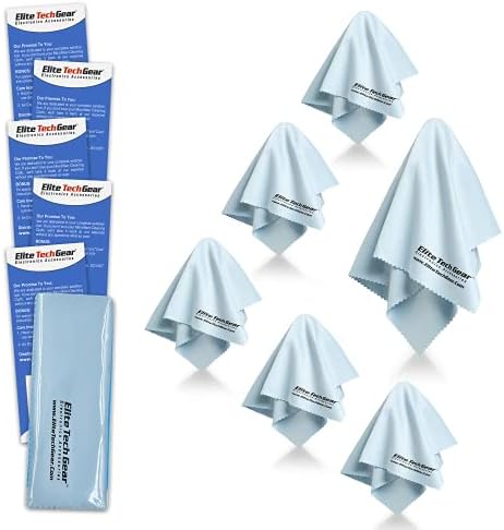 Elite Tech Gear The Most Amazing Microfiber Cleaning Cloths - Perfect for Cleaning Eyeglasses and All Electronic Device Screens, & Delicate Surfaces - Image 3