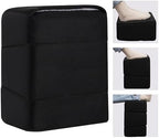 Ganondorf 3PCS Foot Rest for Under Desk at Work Adjustable Foot Rest Under Desk Ergonomic Foot Stools for Under Office Desk Large Leg Pillow for Underdesk Footrest with Warm Sherpa Topper, Mesh Black by Ganondorf