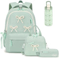 4PCS Bow Backpack for Girls with Insulated Water Bottle by Unknown