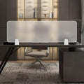 Frosted Acrylic Desk Divider, Free Standing No Drill Clamp-On Office Desk Partition Privacy Screen,Translucent Desk Cubicle Divider for Office Workspace Classroom(20" W x 12" H, 2Pcs) by Unknown