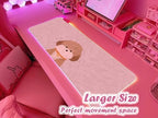JMIYAV Pink RGB Gaming Mouse Pad 31.5x12 Inch PC XL Large Extended Glowing Led Light Up Desk Pad Non-Slip Rubber Base Computer Cute Mousepad Mat Desk Accessories Gaming Setup 51-2 - Image 2