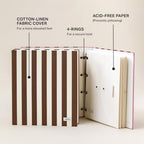 Document Organizer Binder for Important Papers & Passports, Biscotti - Image 2