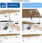Zilink Under Desk Management Tray Desk Cable Organizer 40 inch, White - Image 2