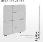 VIVO Gray Clamp-on 24 x 24 in Privacy Panel, PP-1-V024G - Image 3