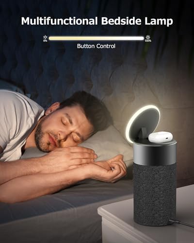 Bluetooth Speaker, Night Light, 15W Magnetic Fast Charging for Apple, Black - Image 2