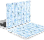 MEEgoodo for M5/M4/M3/M2 MacBook Air 15 inch Case 2026 2025 2024 2023, Case Fit Model (A3448/A3241/A3114/A2941) for MacBook Air 15.3 inch, Flower&Bows&Watercolor Plaid - Image 3