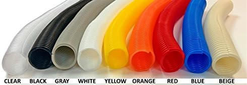 Electriduct 1" Split Wire Loom Tubing Polyethylene Corrugated Flexible Conduit (1 Inch ID) - Yellow - 300 Feet - Image 2
