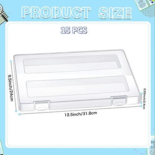 Outus 15 Pieces A4 File Box Paper Photo Storage Box Document Organizer - Image 2