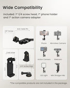 CAMBOFOTO 33" Magic Arm Phone Desk Clamp, Overhead Camera Mount, Boom Arm - Image 4