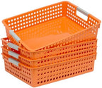 Soddeph A4 Paper Tray with Grip Handles, Plastic Book Basket by Soddeph