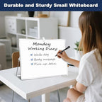 TSJ OFFICE Small White Board - 18 X 14 Inches Silver Framed Dry Erase Board - Image 5