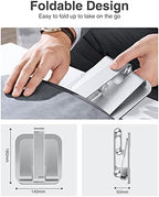 elitehood Aluminum iPad Stand for Desk, Ultra-Stable iPad Holder Stand - Image 6