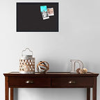 PinPix 24x16 inch Cork Bulletin Board. This Decorative Framed Pin Board Comes with Diamond Pattern in Black Design and Satin Black. Ideal for Home, Office Decor or School (PinPix-120) - Image 3