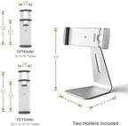 Viozon iPad Pro Stand, Tablet Stands 360° Rotatable Aluminum Alloy Desktop Mount Stand Compatible with 7-13inch iPad Pro iPadAir iPad Mini Surface and Surface Pro (Silver General) - Image 3