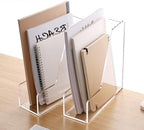 YUXUN 4-Pack Vertical File Holder for Desk, Acrylic Magazine Holder,Clear - Image 7