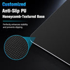 Glass Gaming Mouse Pad, 5.0 Nano Etched Surface, Custom PU Non Slip Base, Esports Level Speed & Precision, Tempered Glass, Waterproof & Durable, 410mm*310mm Multi-Use Sizes (Skeleton Hand) - Image 4