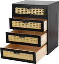 GoooodGIFT Wooden Drawers Large Wooden Box with Drawer, Black by GoooodGift