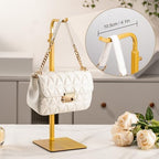 3-Pack Adjustable Tabletop Purse & Banner Display Stands, Gold - Image 3