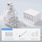 Gitryin 12-in-1 Desktop Charging Station, 260W USB Retractable GaN Charger - Image 5