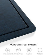 Fluxynara 35.4" x 23.6" Bulletin Board, Carbon Blue - Image 3