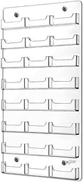 24 Pockets Business Card Holder Wall Mount Acrylic Business Card Holder by Lincia