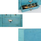 Apothecary Drawers Apothecary Cabinet with Drawers, Blue - Image 6
