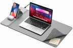 15W Wireless Charging Mouse Pad 31.5"x15.75", Double-Sided Faux Leather by Tongyanat