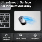 Glass Gaming Mouse Pad, Hard Mousepad for Gaming, 13.7” x 9.8” Ultra-Smooth Micro-Etched Surface Mousepad, Improved Precision & Speed, Anti-Slip Base, White - Image 4