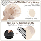 Sushret Mouse Pad and Keyboard Wrist Rest, 3-in-1 Gel Memory Foam Ergonomic Mouse Pad with Wrist Rest Set, Gaming Mousepad Arm Cushion Support for Computer Desk Accessories Cute Setup,Apricot Pink - Image 4
