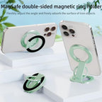 RESPECTED BRO-Magnetic-Phone-Ring-Holder with Dual Rings, Compatible with iPhone 17/16/15/14/13/12, Multifunctional Stand for Office, Gym, Kitchen & All Metal Surfaces, Finger Loop Grip (Light Green) - Image 2