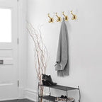 khtumeware 10 Pack 3inch Zinc Alloy Brushed Gold Towel Hooks - Image 5
