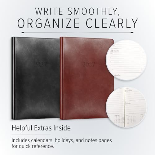Gallery Leather Desk Hourly Weekly Planner 2026-2027 Acadia Hope - Image 3